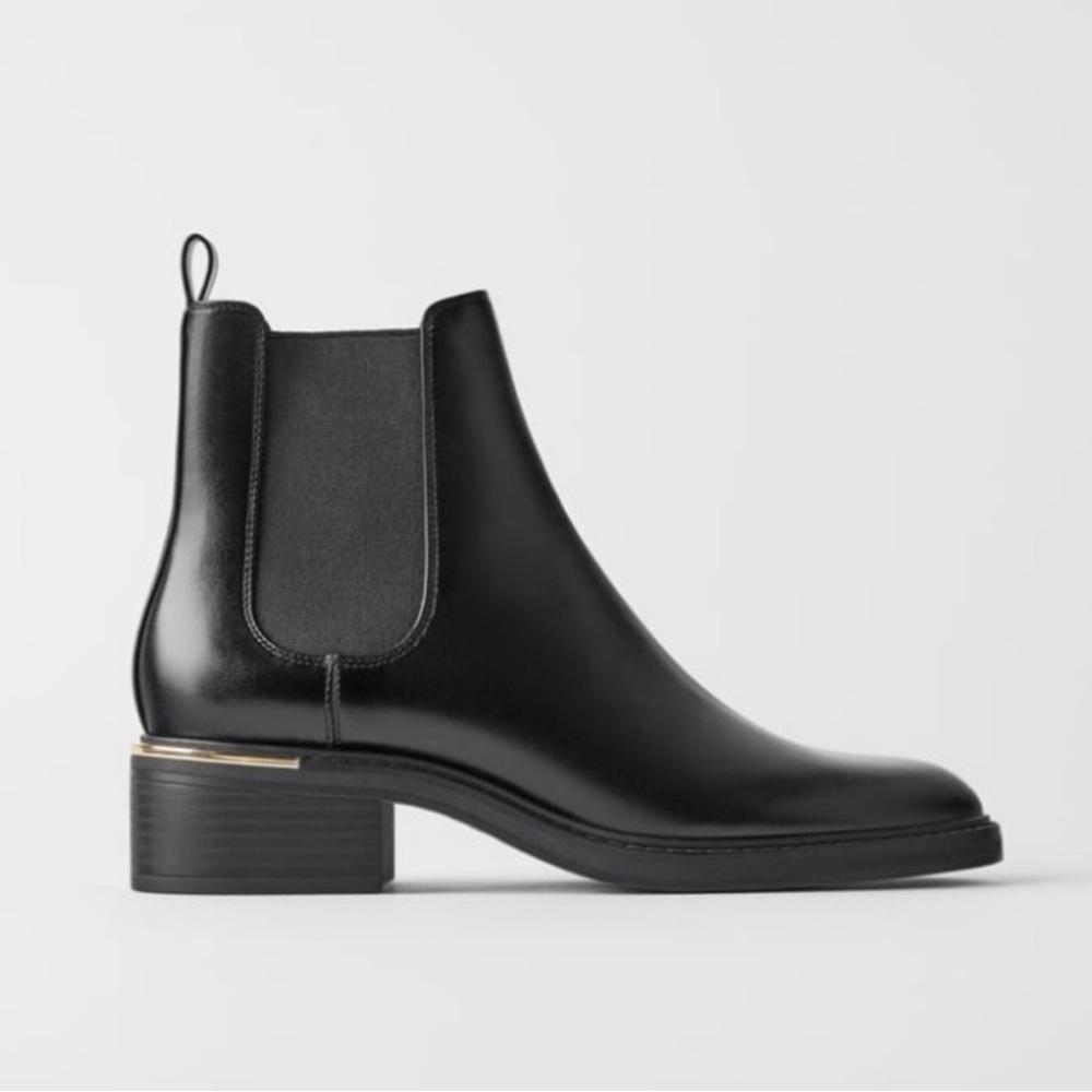 Black Zara booties